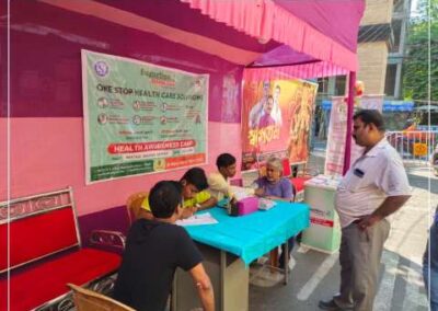 Health Awareness Camp at Naktala Ananda Ashram